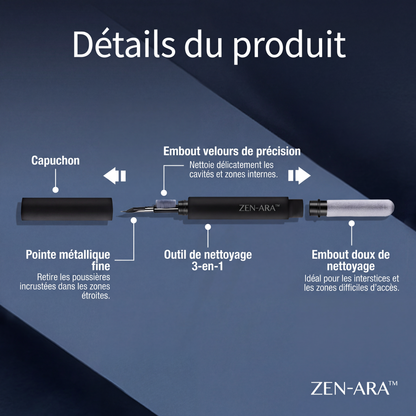 Nettoyeur 3-en-1 pour bouchons d’oreilles