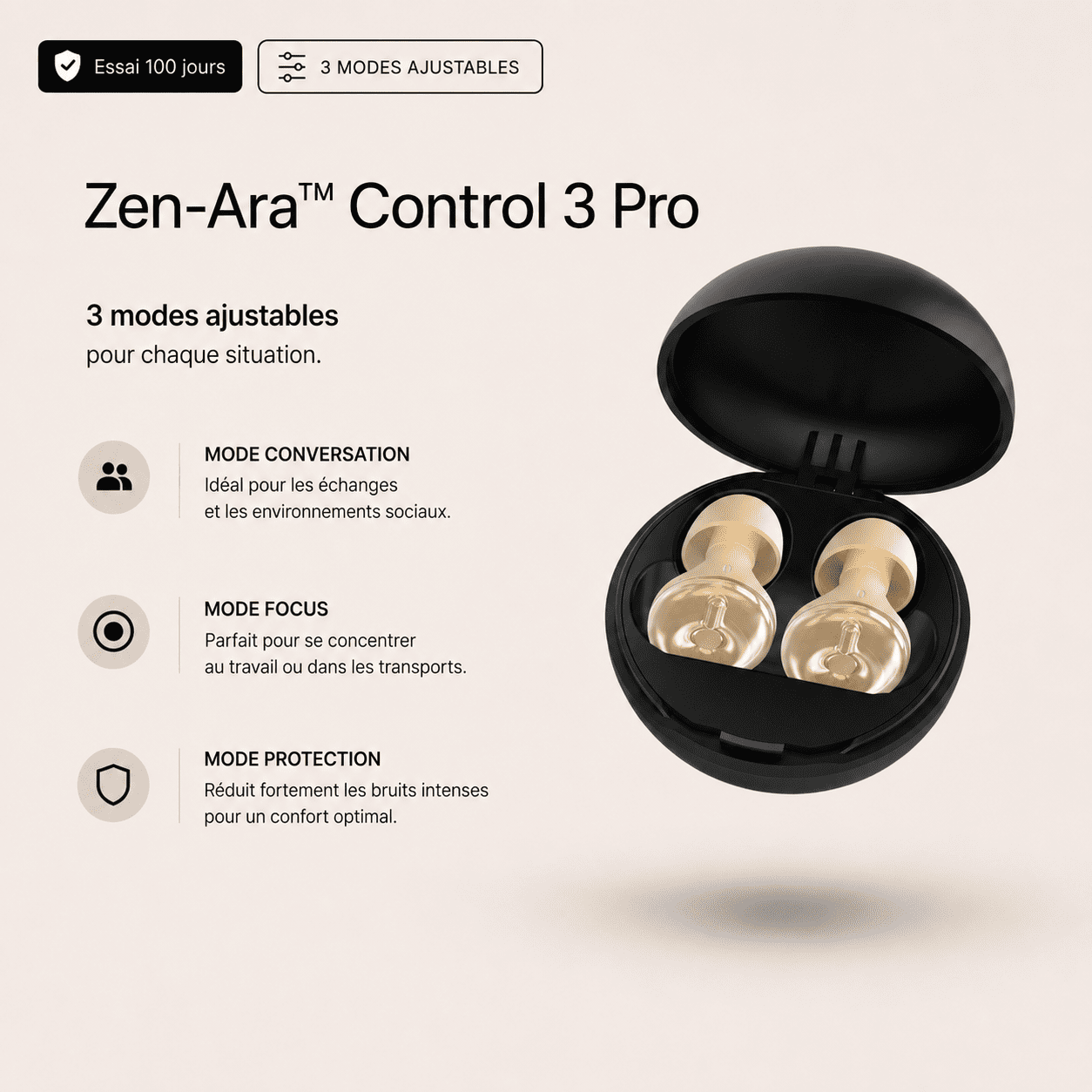 Bouchons anti-bruit Control 3 Pro