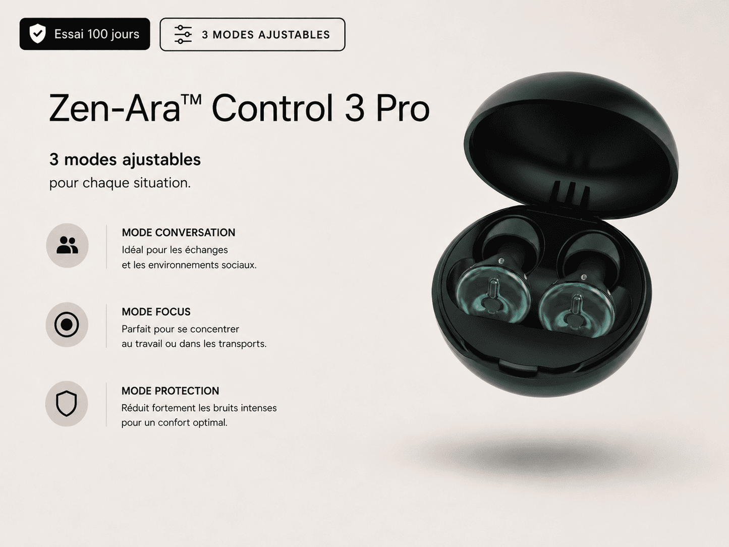Bouchons anti-bruit Control 3 Pro