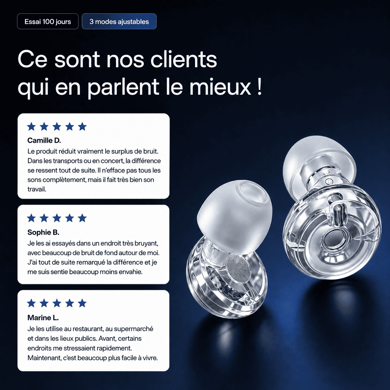 Bouchons anti-bruit Control 3 Pro