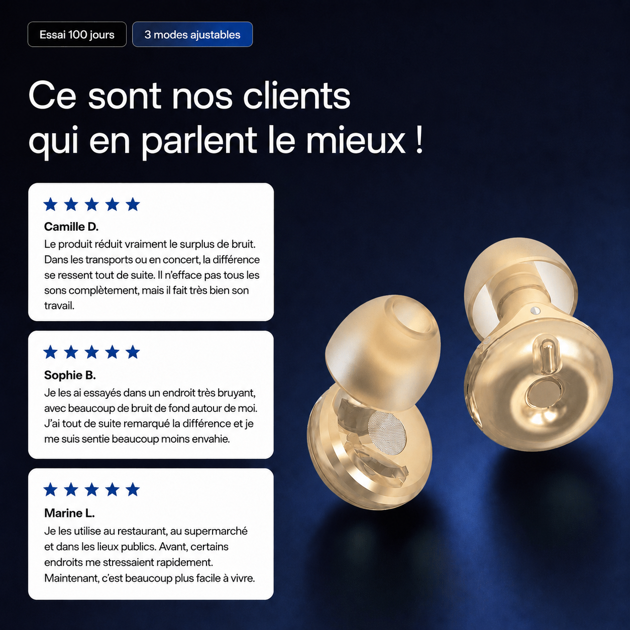 Bouchons anti-bruit Control 3 Pro