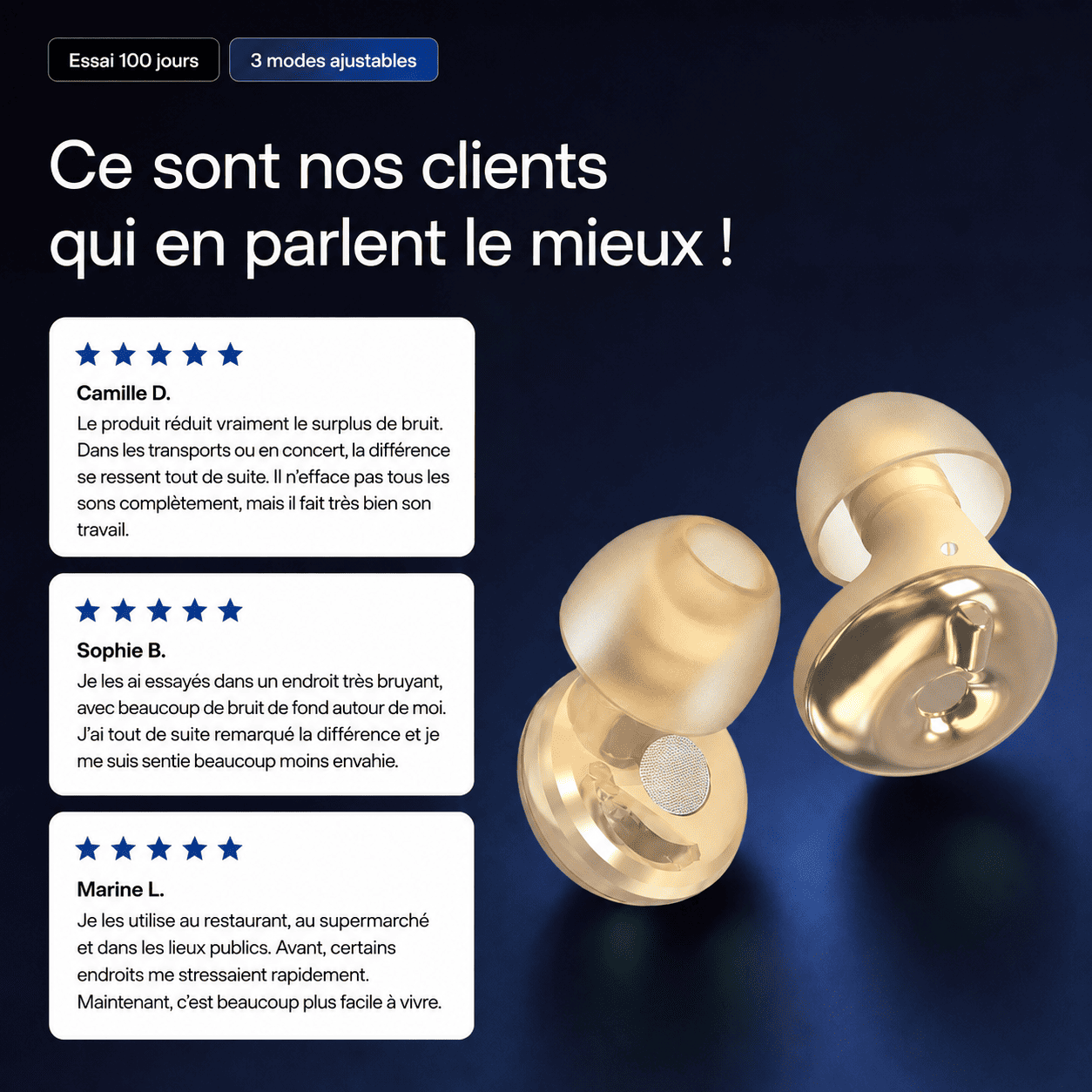 Bouchons anti-bruit Control 3 Pro